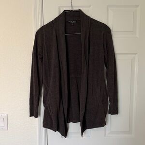 Barefoot Dreams Charcoal Open Front Cardigan